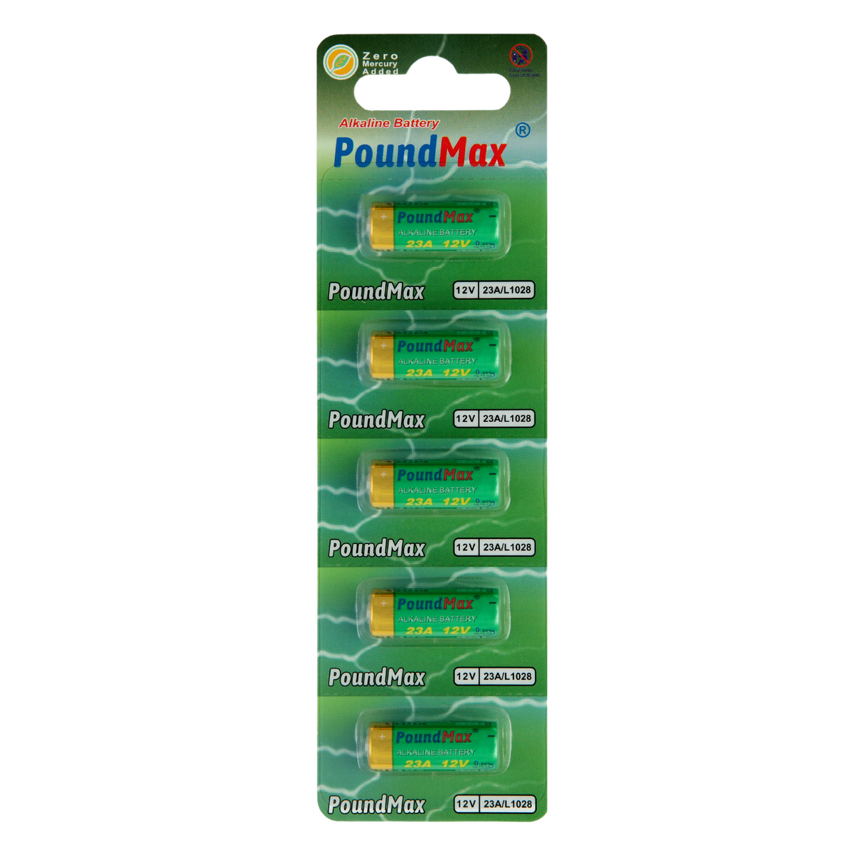 PoundMax 23A / L1028 Batteries 12v Alkaline Battery Combo Pack