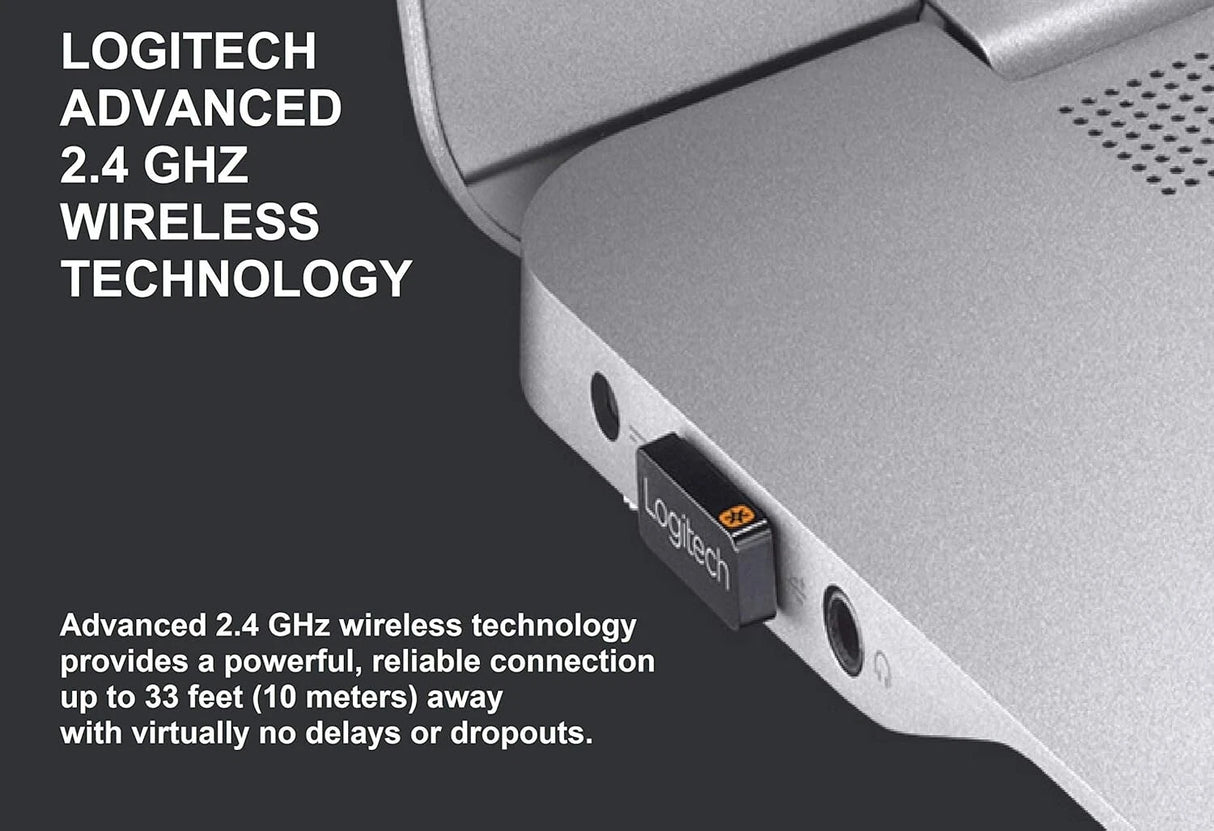 Logitech USB Unifying Receiver 2.4 GHz Wireless Dongle Connect Up To 6 Devices™