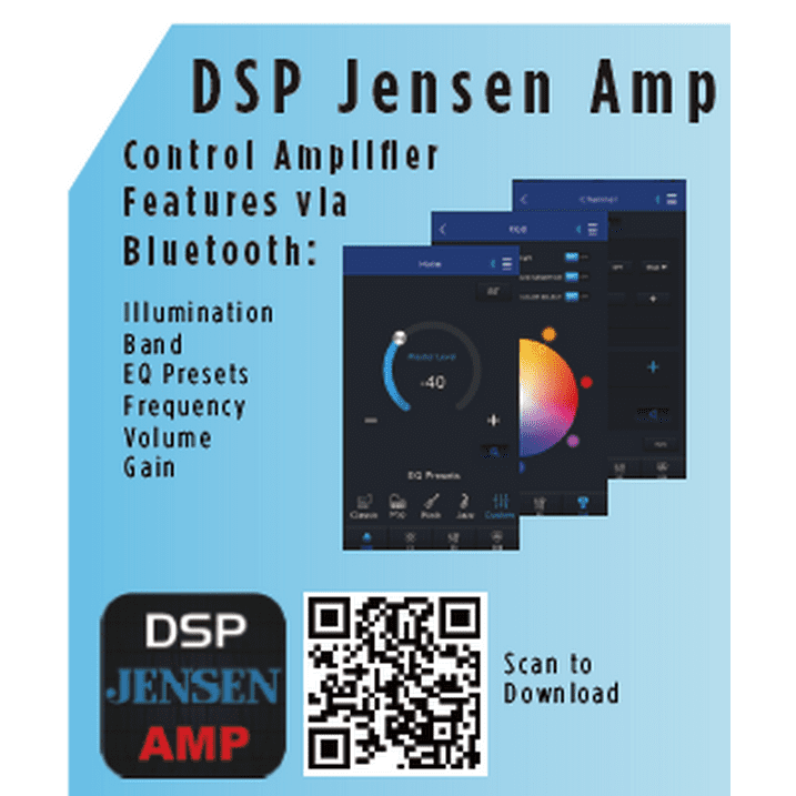 Jensen XDA94RB 1000 Watts Class D 4 Channel Bridgeable Amplifier x 4 RMS™