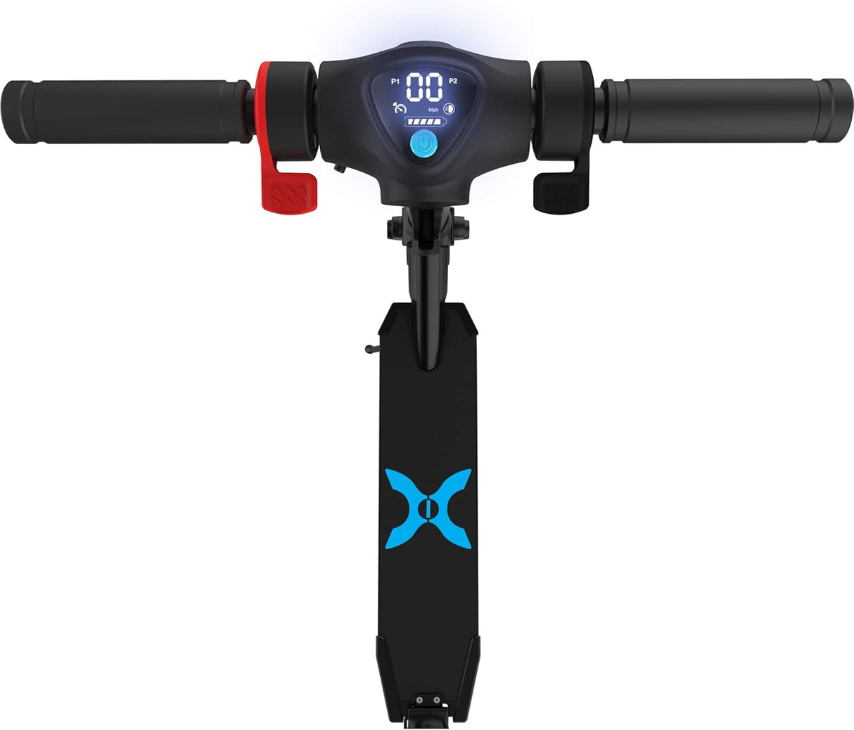 Hover-1 Legacy Foldable Electric Scooter with 350W Motor, 15 mph Max Speed, Colorful LED Deck Light, and 6 Miles Max Range