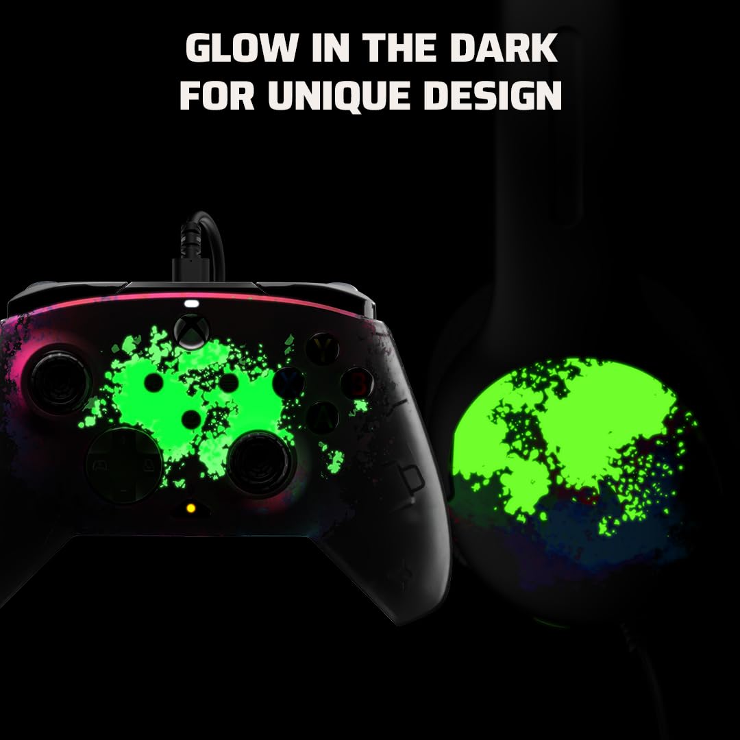 PDP Space Dust Bundle: WIRED Controller & IRLITE GLOW Wired Headset for Xbox ™