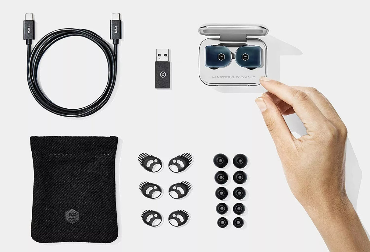 Master & Dynamic MW07 PLUS Wireless Bluetooth In-Ear Headset - Steel Blue™