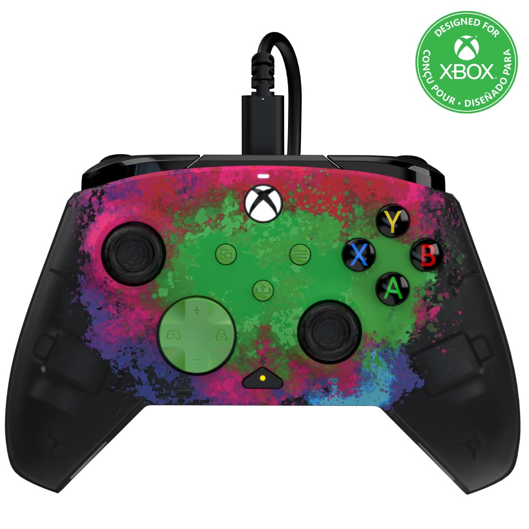 PDP Rematch GLOW WIRED Controller for Xbox Series X|S & One - Space Dust™