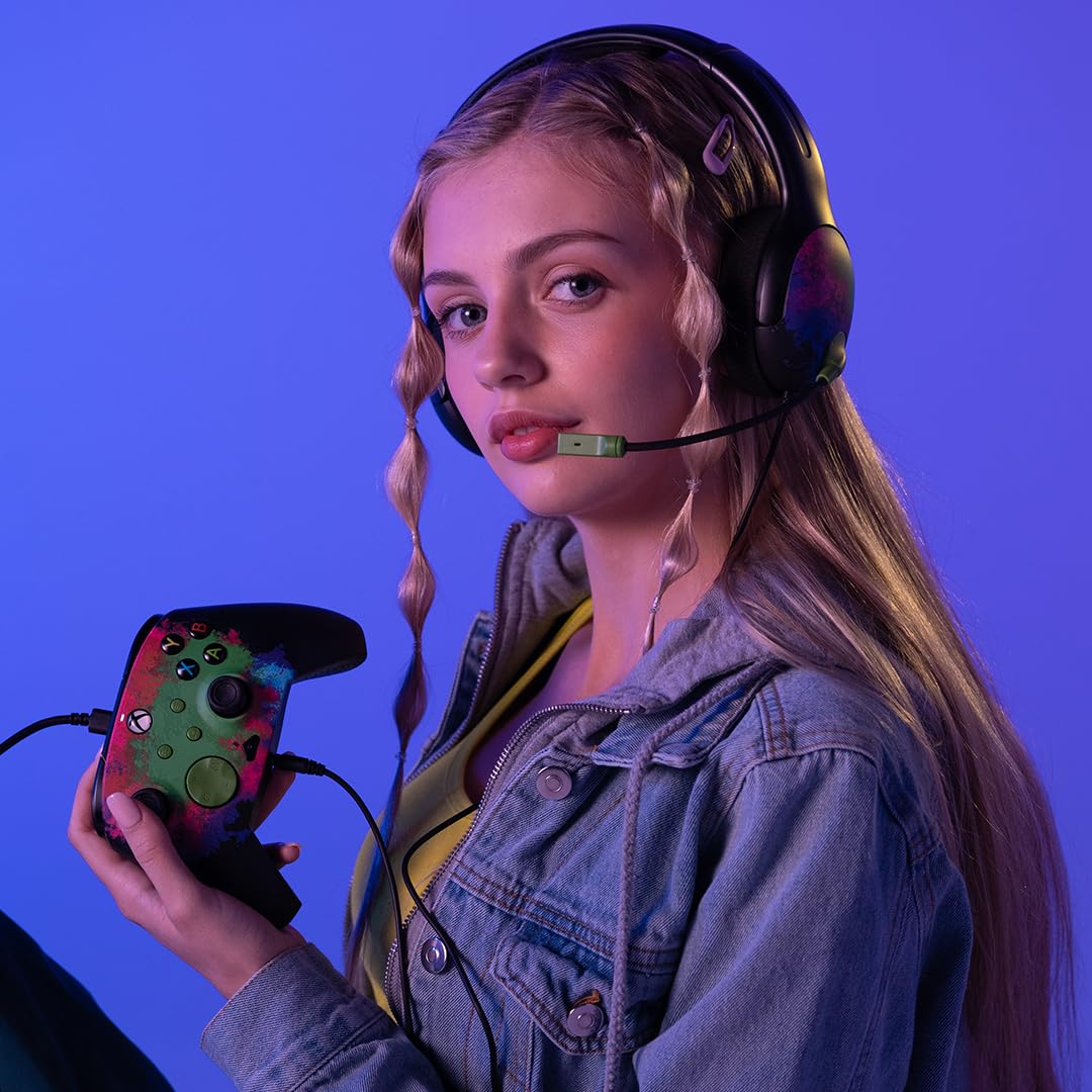 PDP Space Dust Bundle: WIRED Controller & IRLITE GLOW Wired Headset for Xbox ™