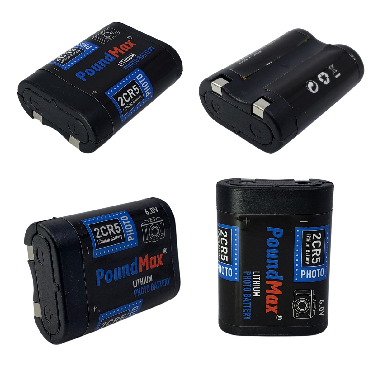 PoundMax 2CR5 / DL245 Batteries 6v Photo Lithium Battery