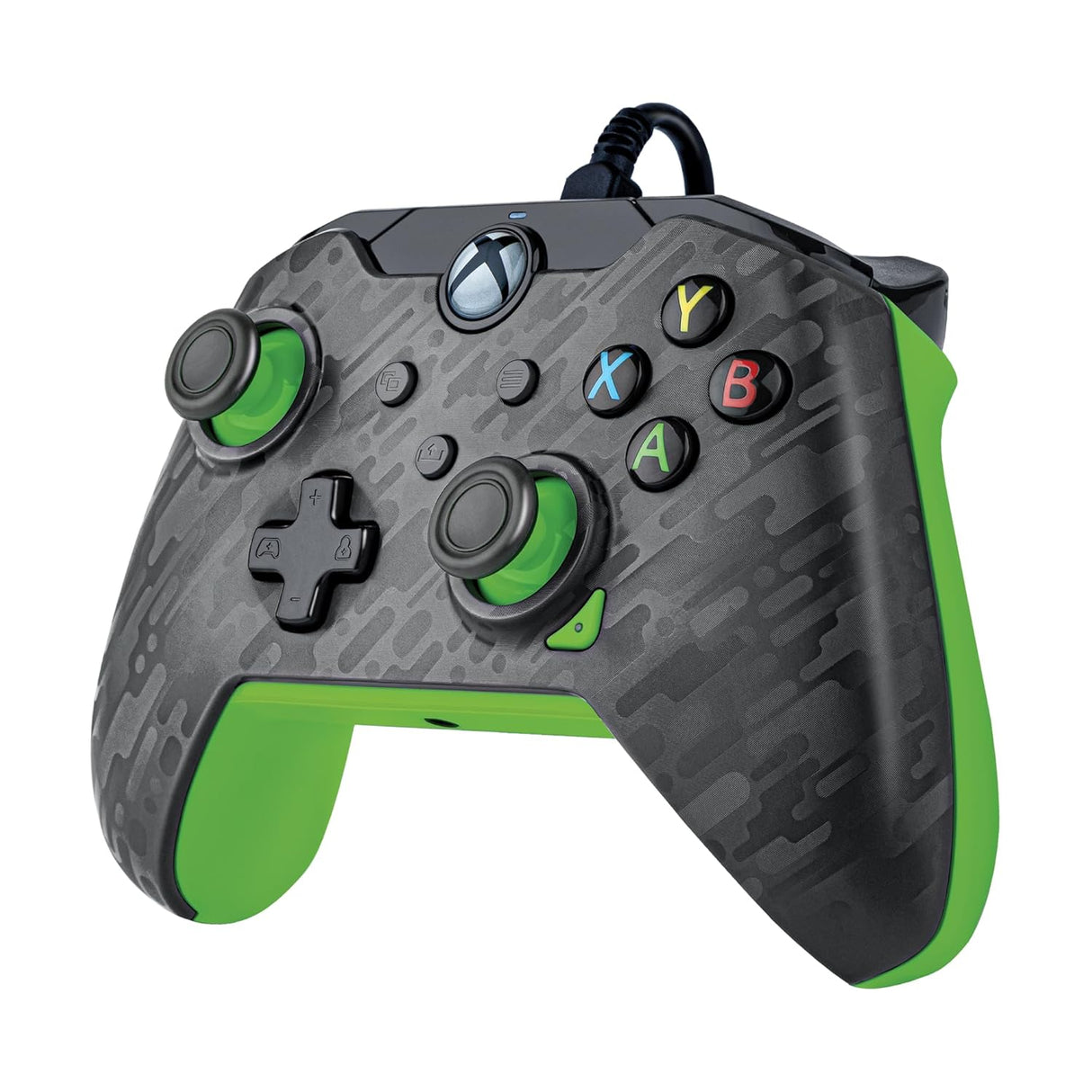 PDP Neon Wired Controller for Xbox X|S & Xbox One - Carbon & Green (049-012)™