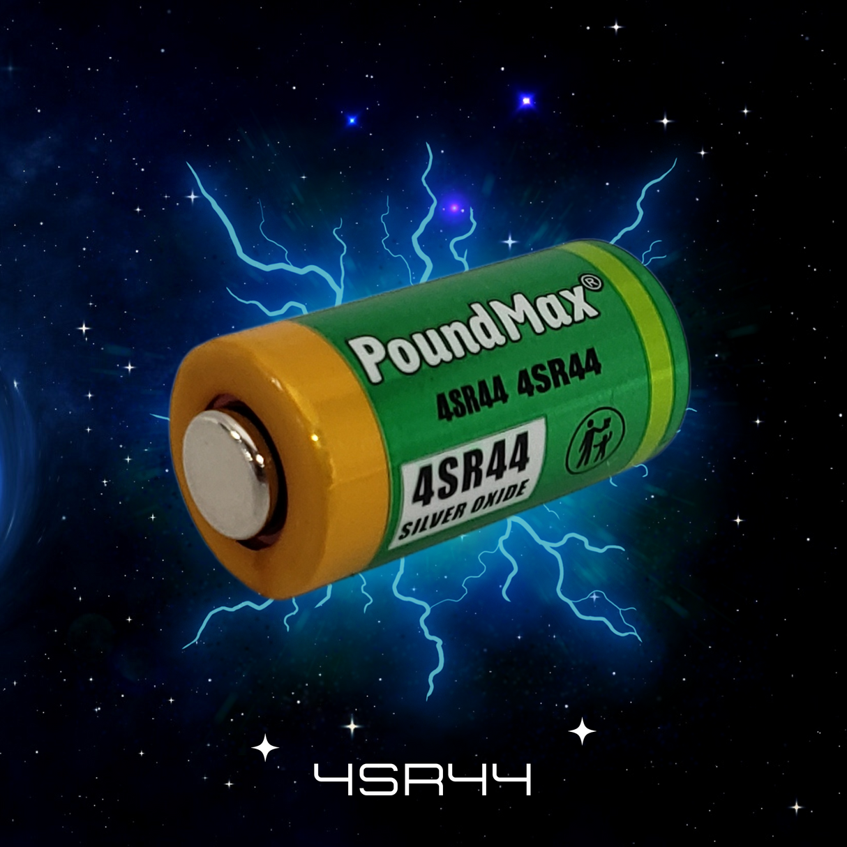 PoundMax 4SR44 Batteries 6.2v Silver Oxide Battery