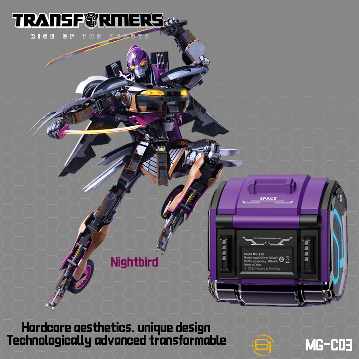 Transformers MG-C03 Bluetooth Wireless Earbuds – TWS, HiFi Sound, Low Latency Gaming & Music Dual Mode Headset, Noise Cancelling, Touch Control, Long Battery Life & Charging Case Red