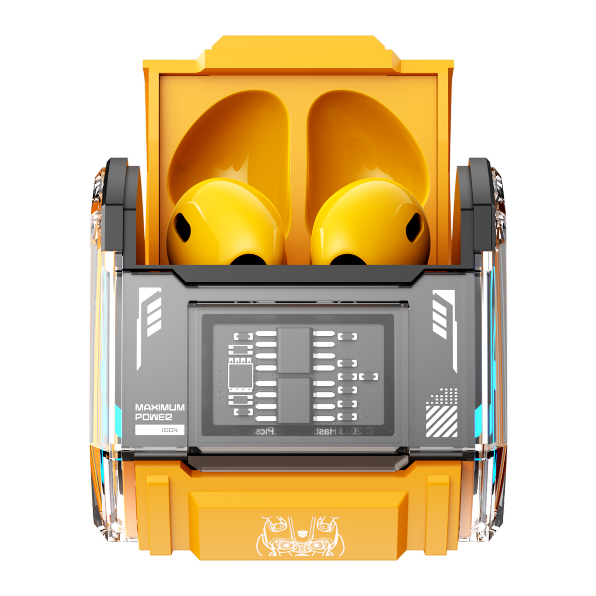 Transformers MG-C03 Bluetooth Wireless Earbuds – TWS, HiFi Sound, Low Latency Gaming & Music Dual Mode Headset, Noise Cancelling, Touch Control, Long Battery Life & Charging Case Red