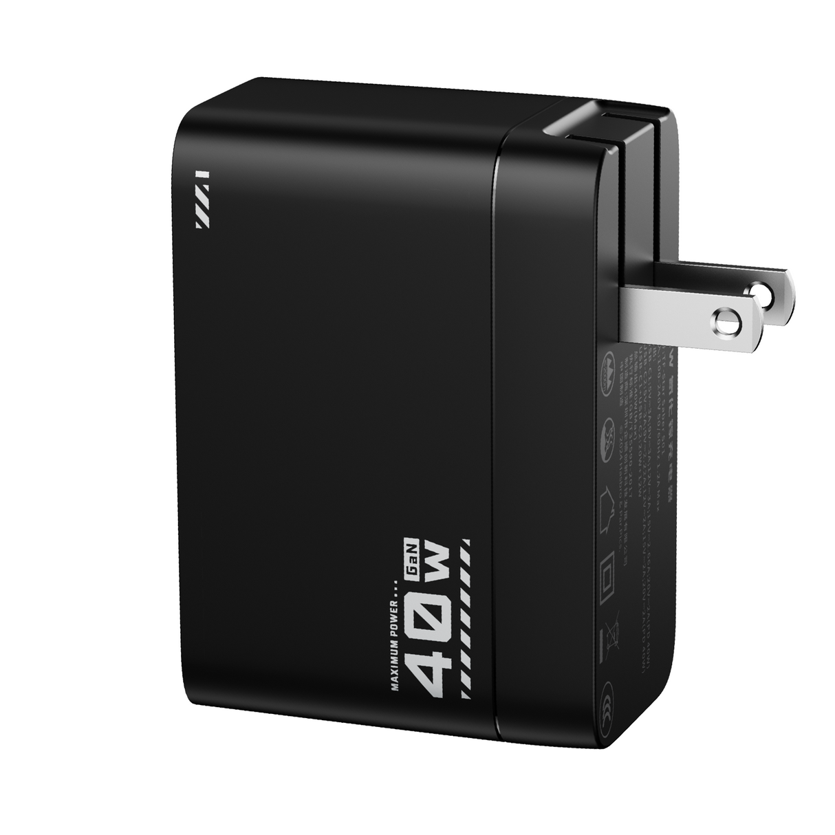 Transformers StarSaber TF-S01 40W GaN USB-C Fast Charger with Retractable 32” Cable, Dual USB-C (20W+12W) Compact Wall Charger for iPhone, Samsung, Google Pixel, iPad AC 100-240V