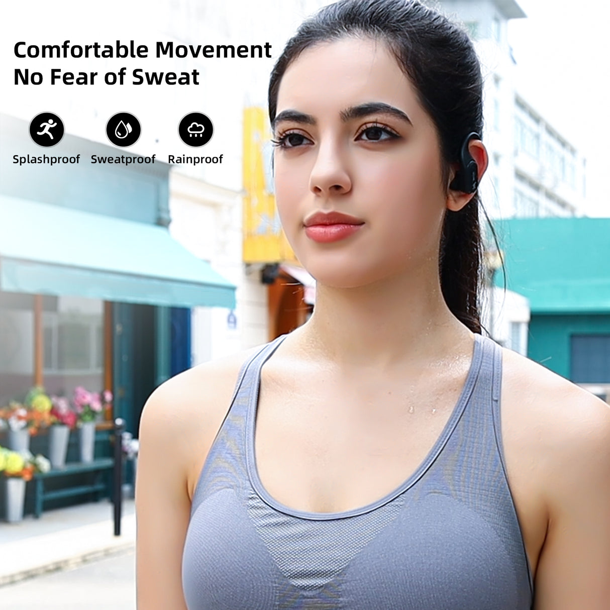 Transformers TF-T26 Pro Over The Ear Earbuds Wireless Bluetooth 5.4 Ear Buds with Earhooks 65H Playtimes Deep Bass Sound IPX5 Mic IPX5 Waterproof Earphones for Sport/Workout