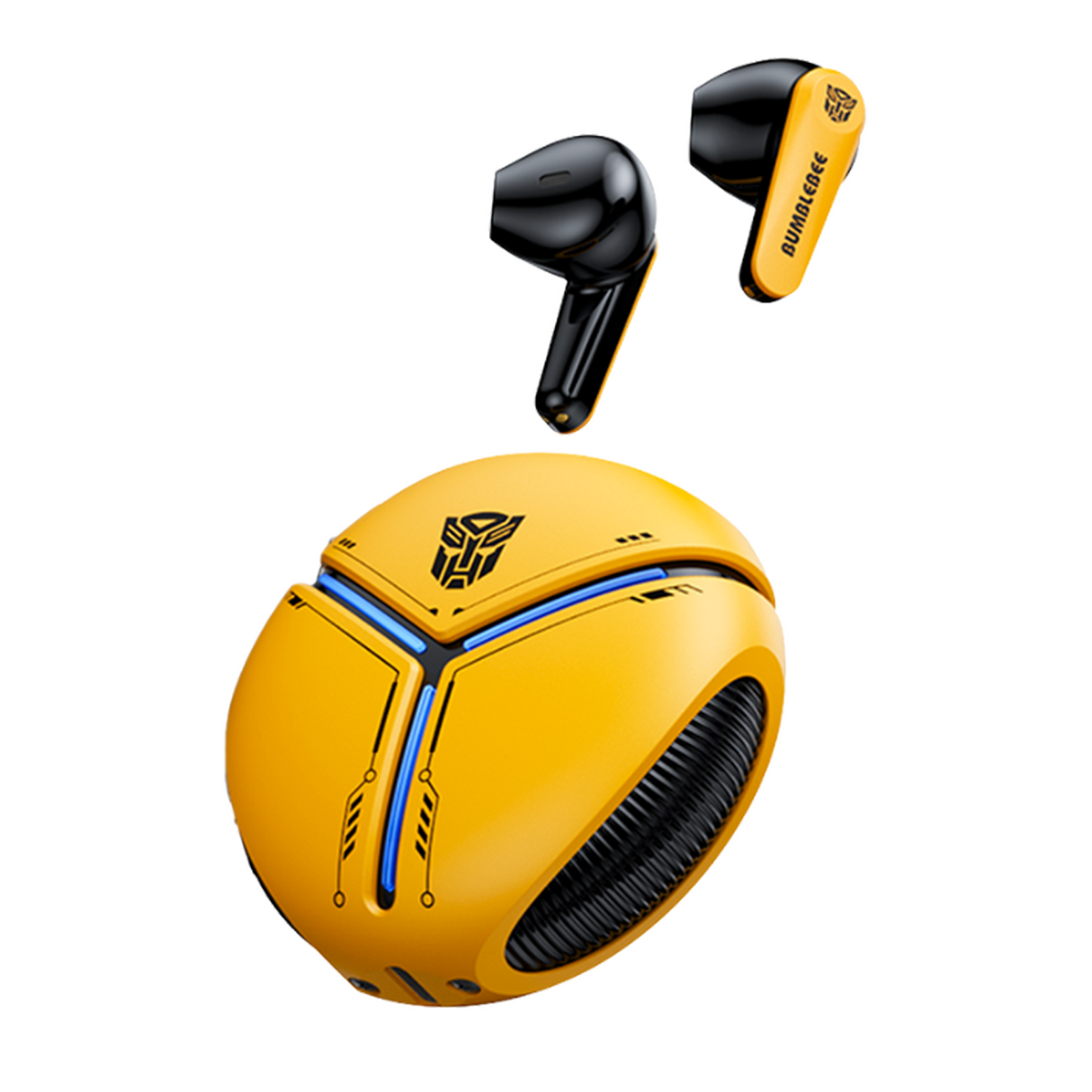 Transformers TF-T30 Bluetooth TWS Wireless Earbuds with Energy Core Design Passive Noise Cancelling Semi-in-Ear Cool HiFi HD Calling Music Game Modes Low Latency Sports Earphones