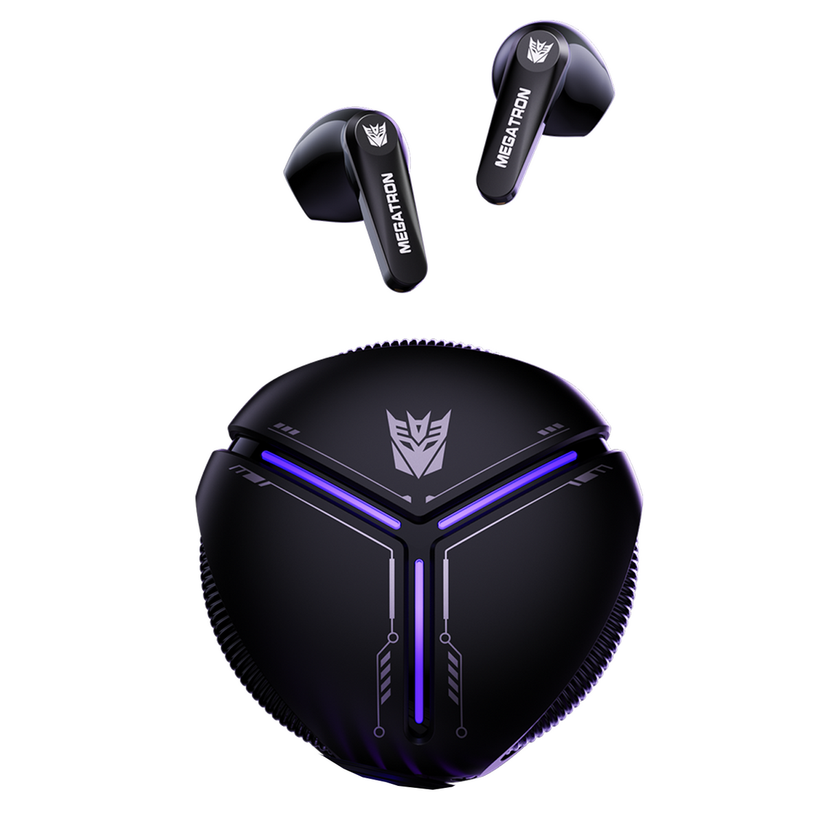 Transformers TF-T30 Bluetooth TWS Wireless Earbuds with Energy Core Design Passive Noise Cancelling Semi-in-Ear Cool HiFi HD Calling Music Game Modes Low Latency Sports Earphones