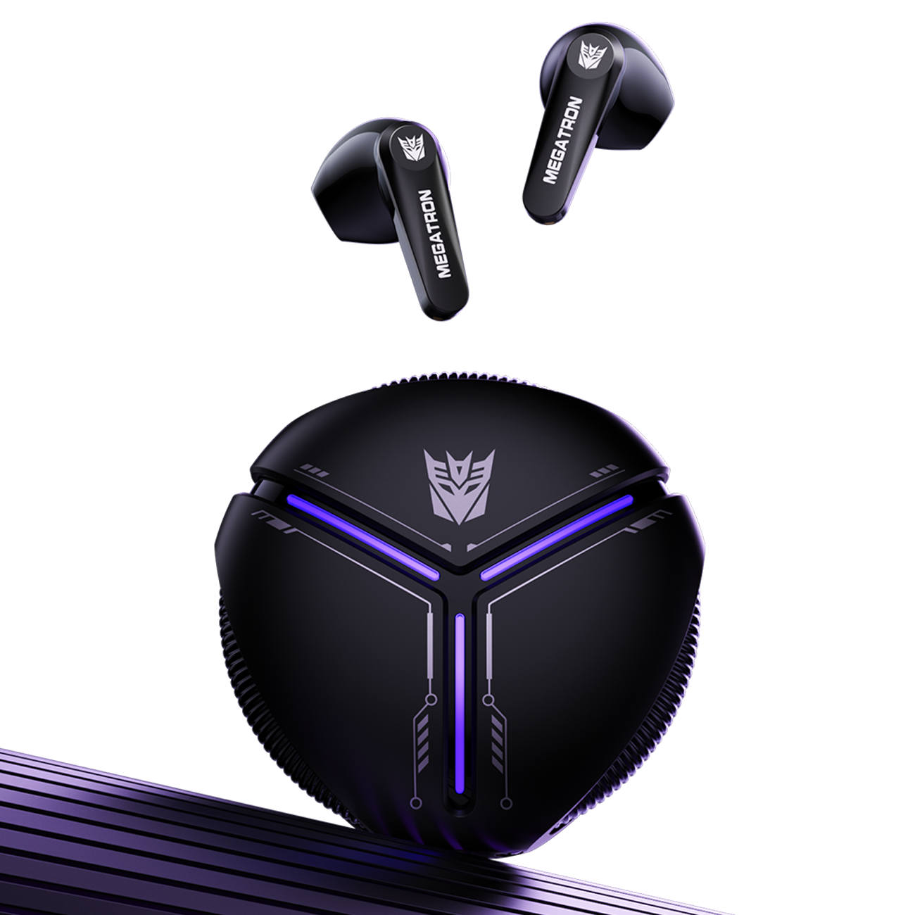 Transformers TF-T30 Bluetooth TWS Wireless Earbuds with Energy Core Design Passive Noise Cancelling Semi-in-Ear Cool HiFi HD Calling Music Game Modes Low Latency Sports Earphones