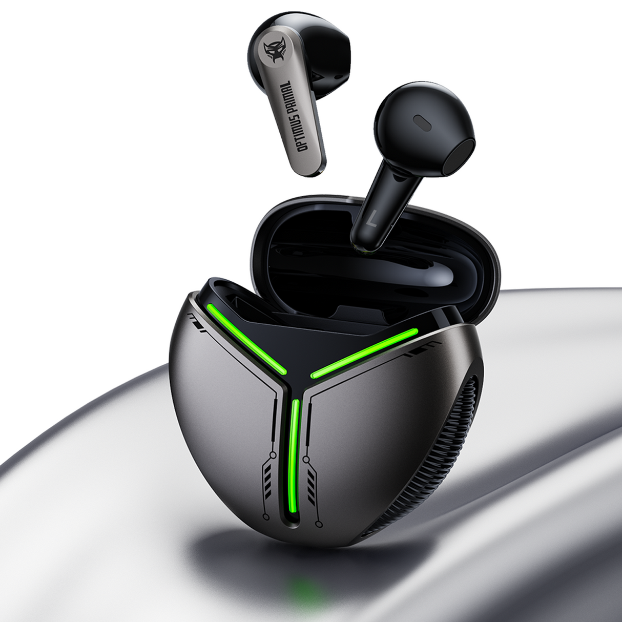 Transformers TF-T30 Bluetooth TWS Wireless Earbuds with Energy Core Design Passive Noise Cancelling Semi-in-Ear Cool HiFi HD Calling Music Game Modes Low Latency Sports Earphones