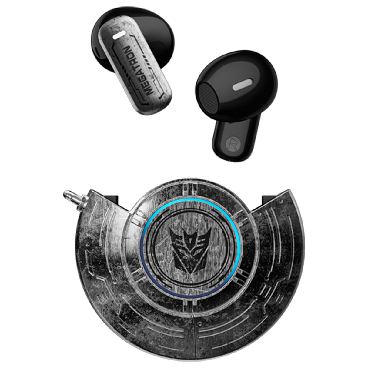 Transformers TF-T31 Bluetooth TWS Wireless Earbuds with Mechanical Shell Design Passive Noise Cancelling In-Ear Cool HiFi HD Calling Music Game Modes Low Latency Sports Earphones