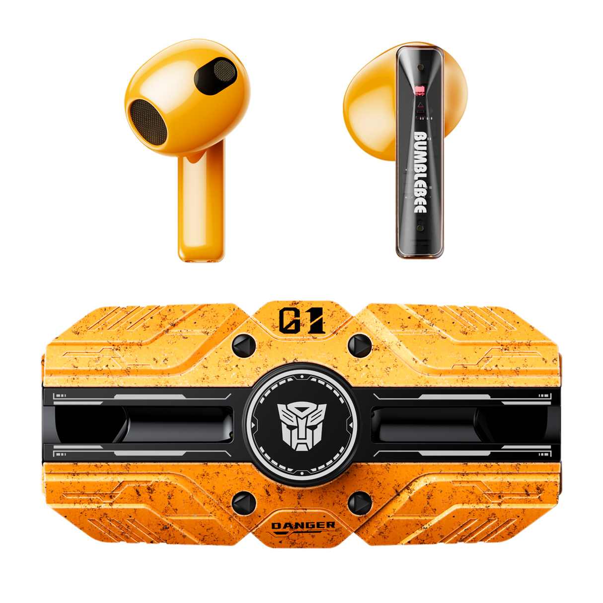 Transformers TF-T80 Bluetooth True Wireless Earbuds with Noise Cancelling In-Ear Cool HiFi HD Calling Dual Modes Sports Music Game Long Endurance Earphones