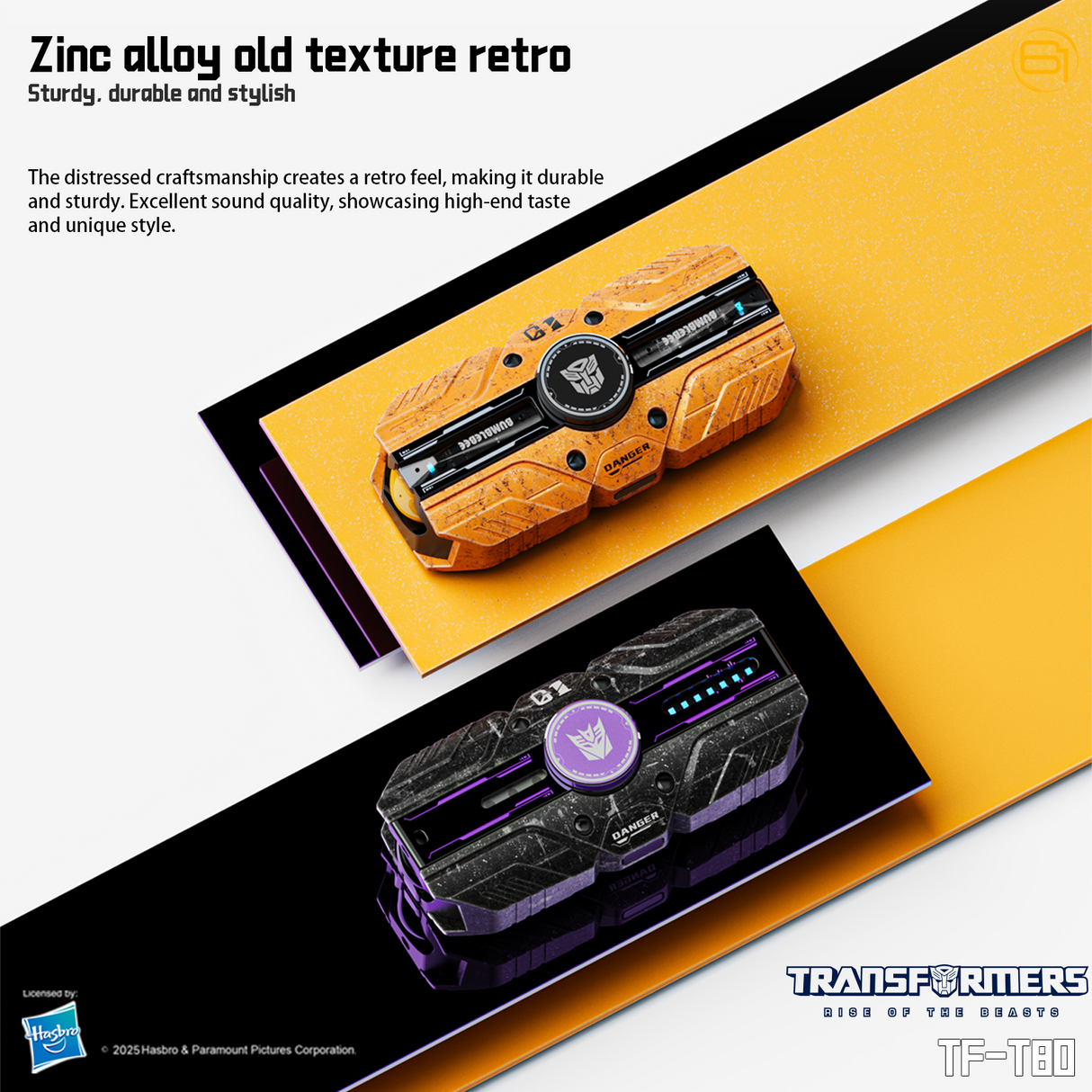 Transformers TF-T80 Bluetooth True Wireless Earbuds with Noise Cancelling In-Ear Cool HiFi HD Calling Dual Modes Sports Music Game Long Endurance Earphones