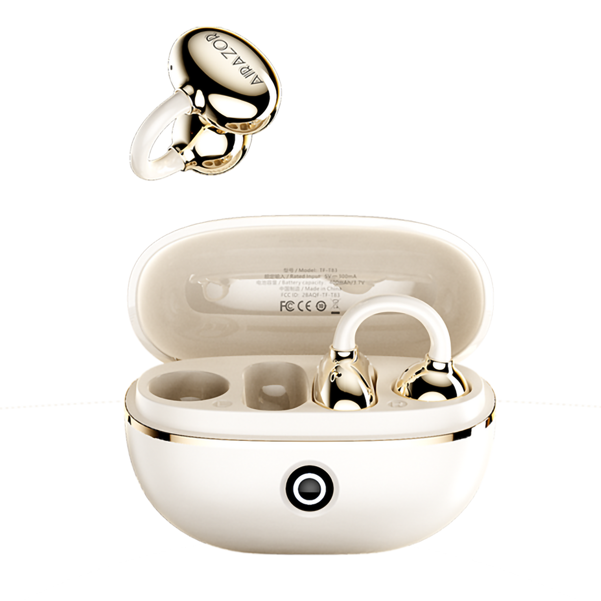 Transformers TF-T83 Clip-on Bluetooth 5.4 Wireless Earbuds, with Microphone for HD Voice Calls In-Ear Cool HiFi Calling Dual Modes Sports IPX5 Waterproof Long Endurance Earphones