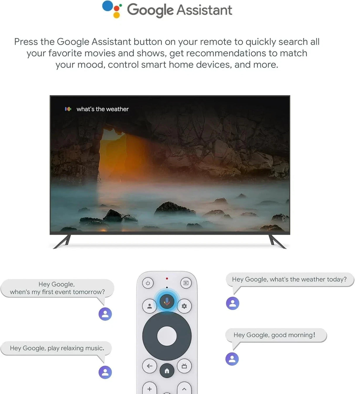 ONN Google TV 4K HD Streaming Box Voice Control Google Assistant (110125667)™