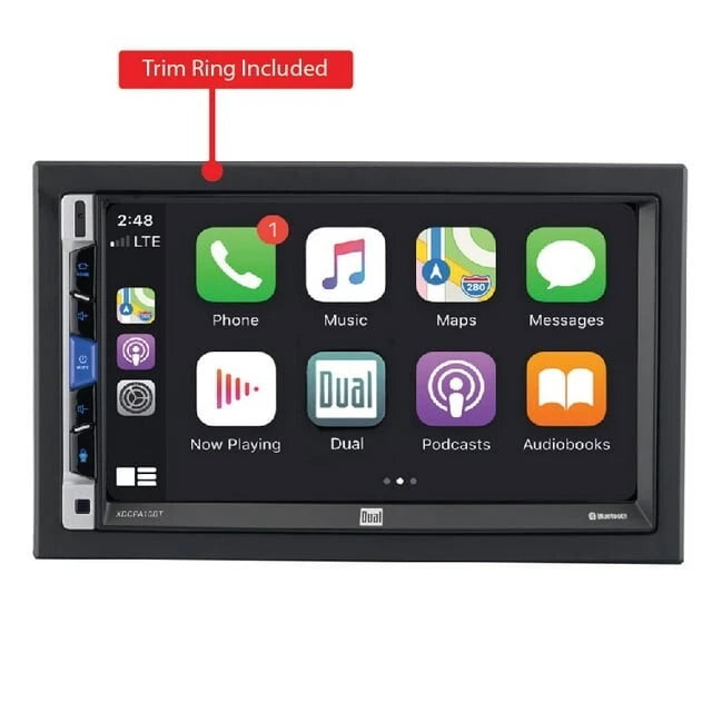 Dual Electronics XDCPA10BT 7 inch Double DIN Car Stereo Apple CarPlay & Android Auto™