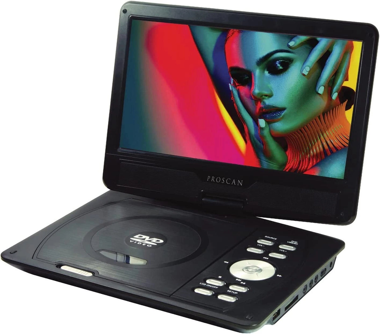 Proscan PDVD1030 10-in. Portable Swivel-Screen DVD Player with Remote