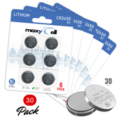 MaxyCell 2450 CR2450 Lithium Coin Cell Battery 3V High-Capacity Long-Lasting Reliable Power for Watches, Key Fobs, Fitness Trackers, Medical Devices, Thermometers, Leak-Proof Design DL2450