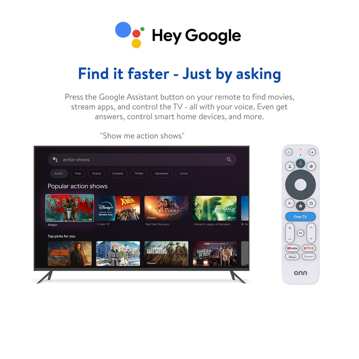 Onn Google TV 4K Plus Ultra HD Streaming Box Device 16GB, 2Gb Ram (100149582)™