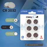 MaxyCell CR2032 Lithium Coin Cell Battery 3V - Long-Lasting, Reliable Power for Watches, Key Fobs, Fitness Trackers, Remotes & Compatible with AirTag - Leak-Proof Design