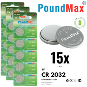 PoundMax CR2032 Batteries 3v Lithium Coin Cell Battery Combo Pack™