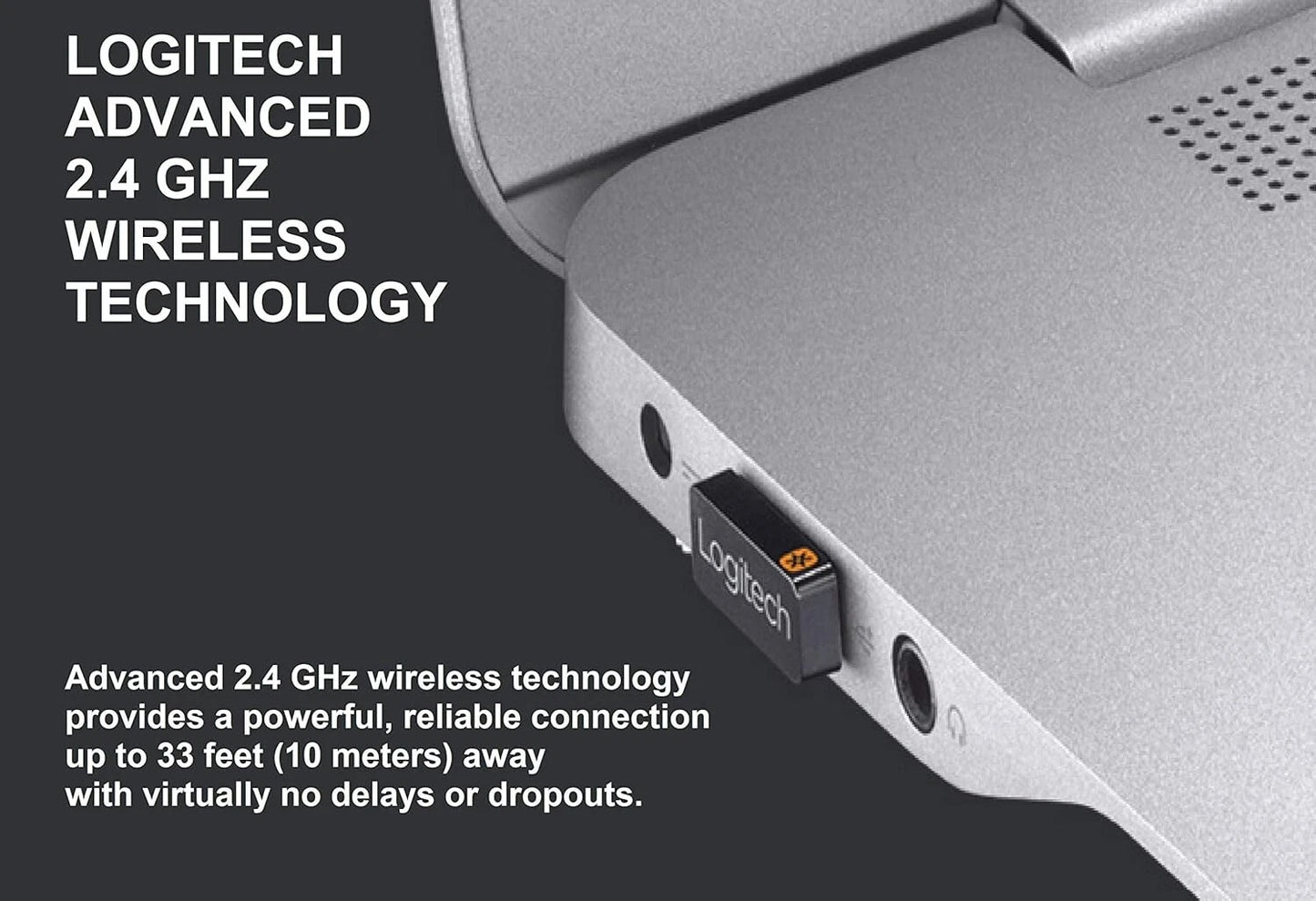 Logitech USB Unifying Receiver 2.4 GHz Wireless Dongle Connect Up To 6 Devices™