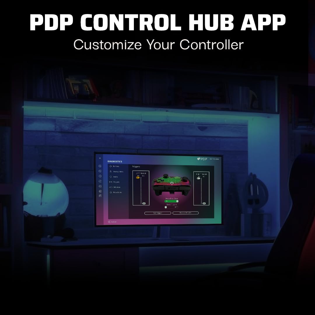 PDP Rematch GLOW WIRED Controller for Xbox Series X|S & One - Space Dust™