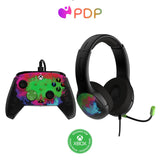 PDP Space Dust Bundle: WIRED Controller &  IRLITE GLOW Wired Headset for Xbox ™