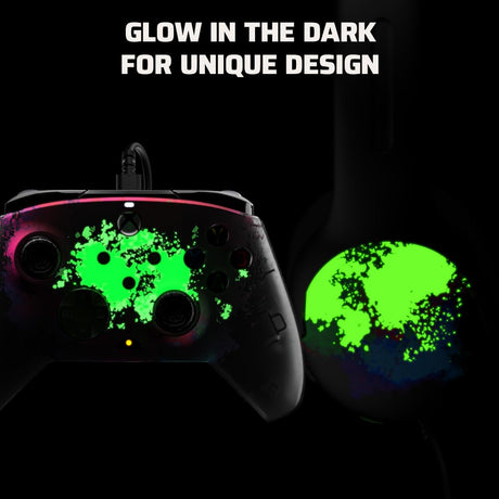 PDP Space Dust Bundle: WIRED Controller &  IRLITE GLOW Wired Headset for Xbox ™
