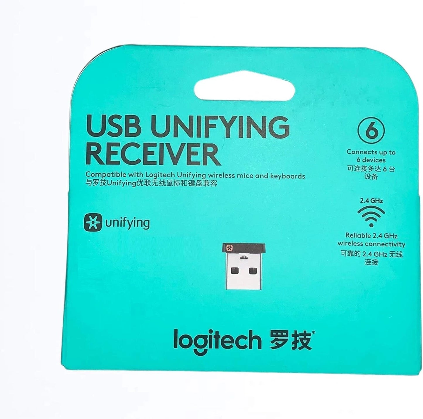Logitech USB Unifying Receiver 2.4 GHz Wireless Dongle Connect Up To 6 Devices™