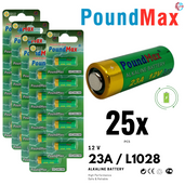PoundMax 23A / L1028 Batteries 12v Alkaline Battery Combo Pack