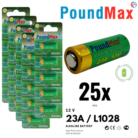 PoundMax 23A / L1028 Batteries 12v Alkaline Battery Combo Pack
