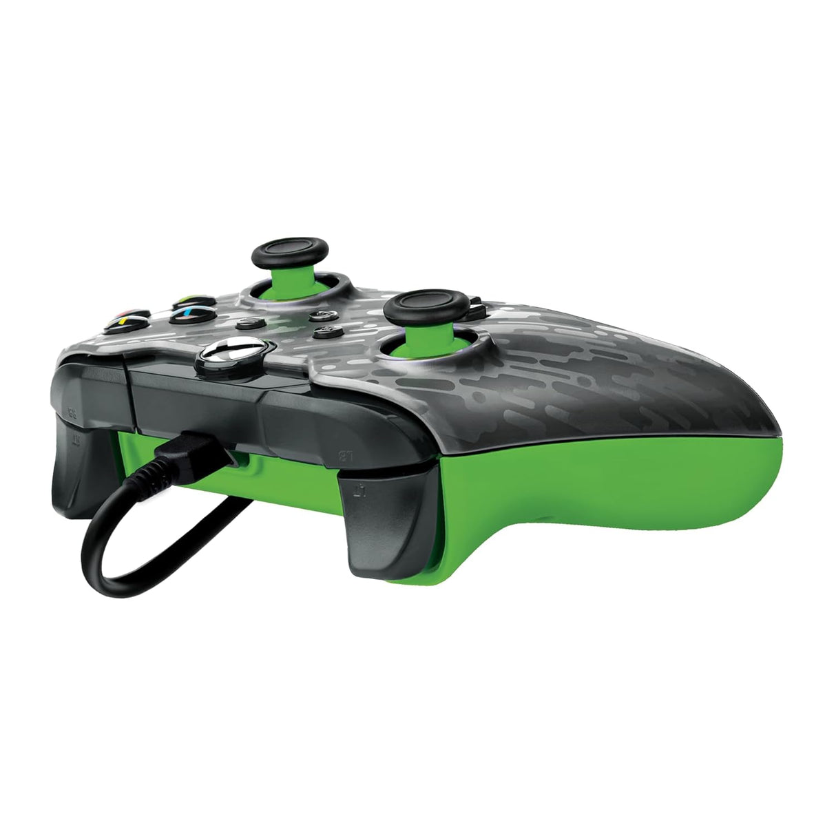 PDP Neon Wired Controller for Xbox X|S & Xbox One - Carbon & Green (049-012)™