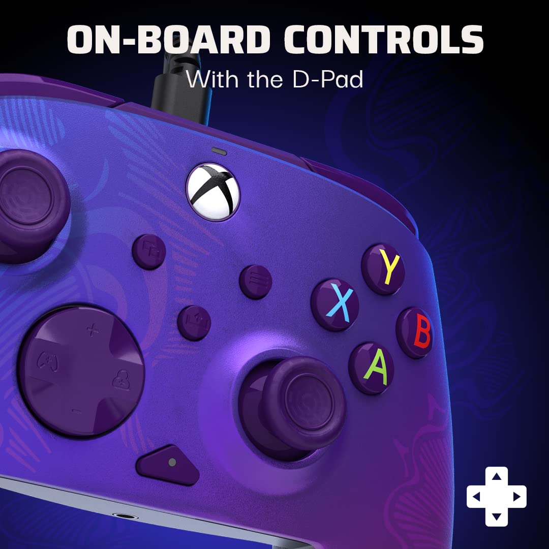 PDP Rematch Advanced WIRED Controller for Xbox Series X|S & One - Purple Fade™