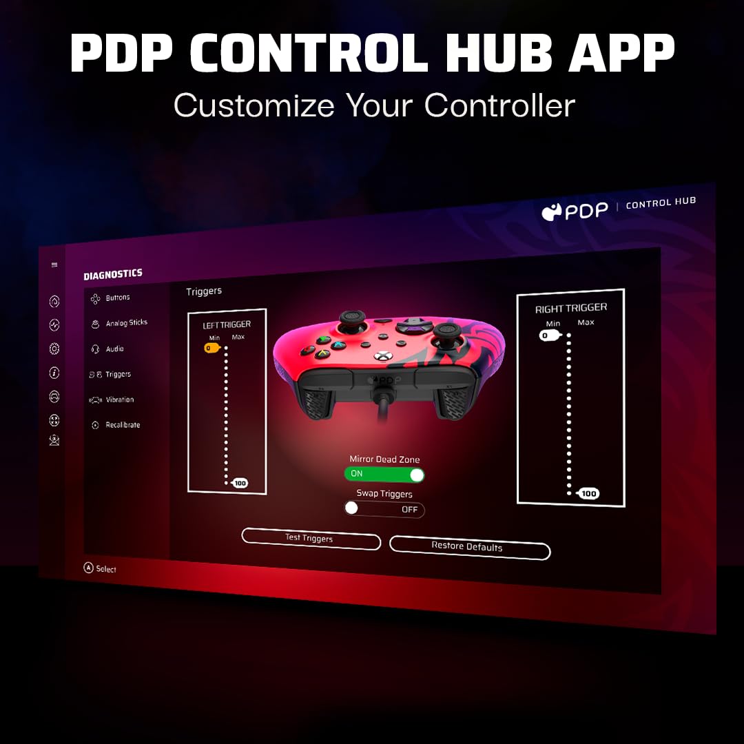 PDP Rematch Advanced Wired Controller for Xbox Series X|S - Spirit Red (049-023)