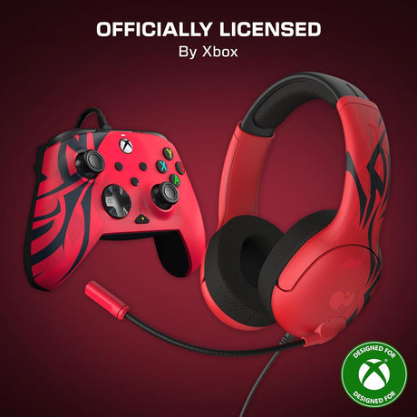 PDP Spirit Red Bundle Rematch Advanced WIRED Controller & Airlite Wired Headset™