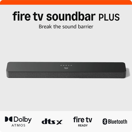 Amazon Fire TV Soundbar Plus (newest model) with built-in Subwoofer 3.1 Channel Dolby Atmos dtsx HDMI Bluetooth™