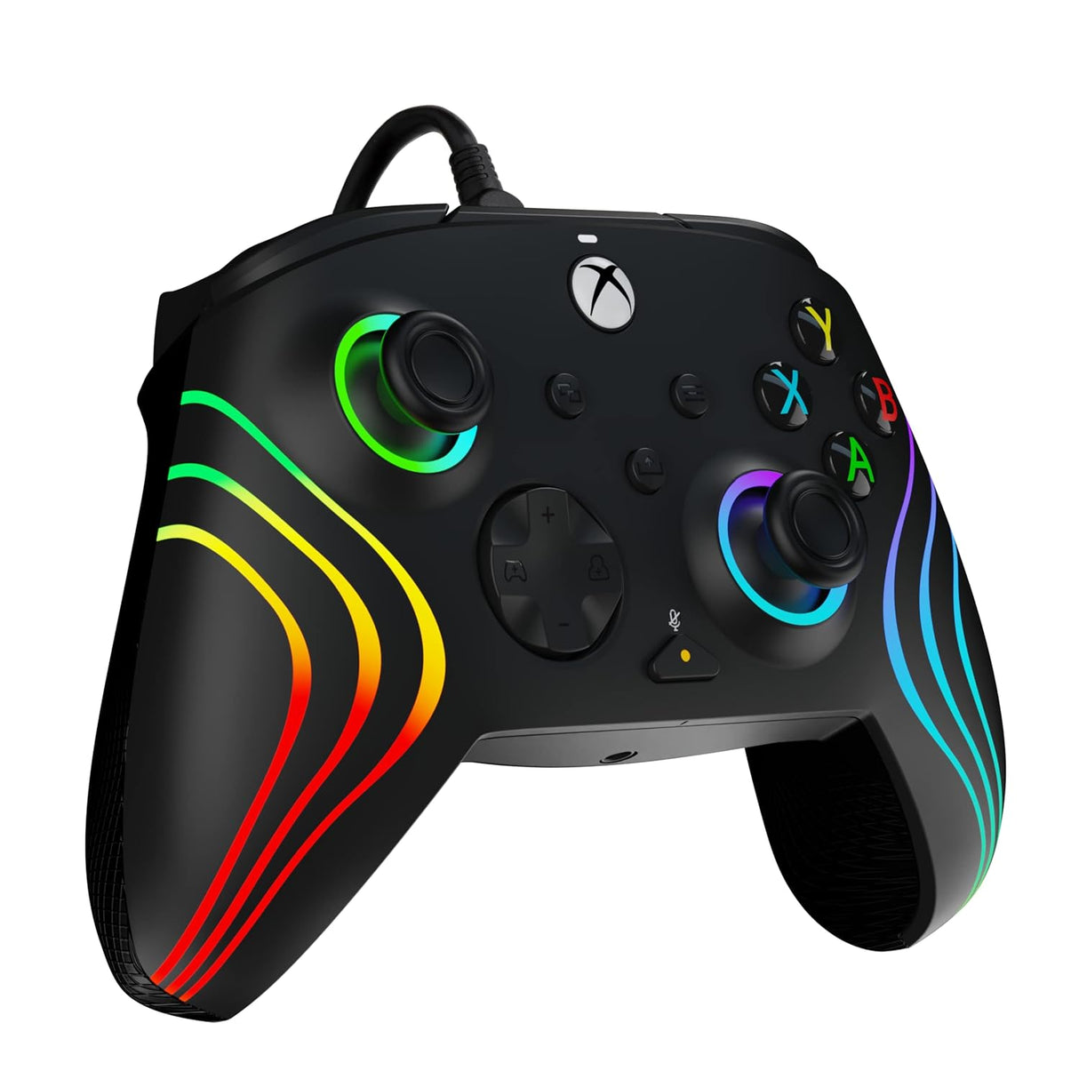 PDP Afterglow Wave LED WIRED Controller for Xbox Series X|S - Black (049-024)™