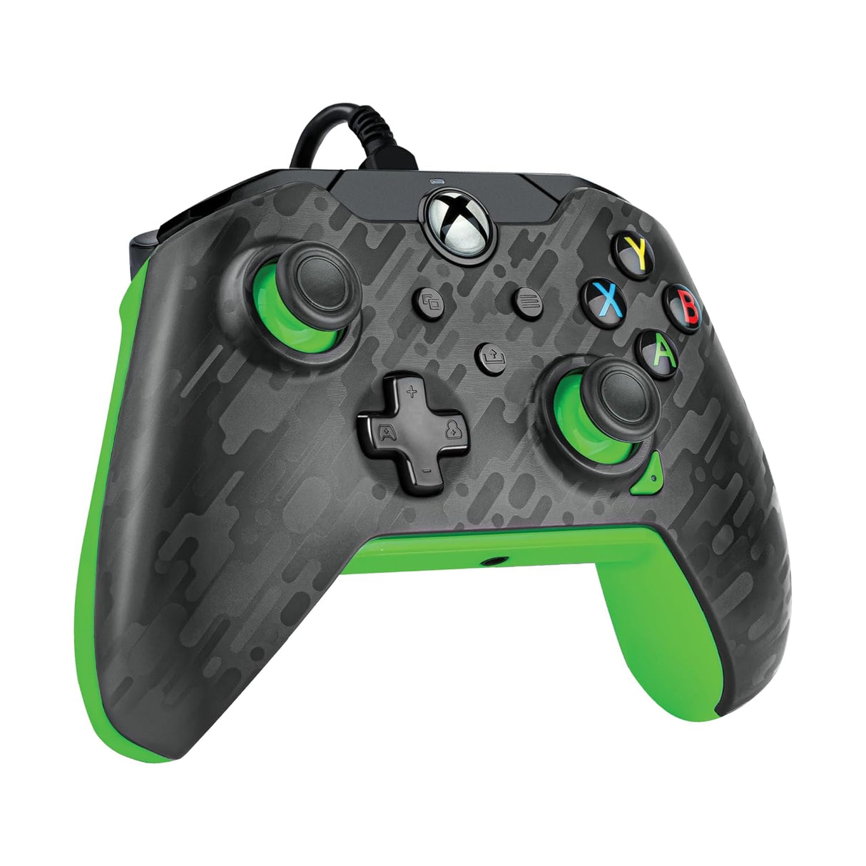 PDP Neon Wired Controller for Xbox X|S & Xbox One - Carbon & Green (049-012)™