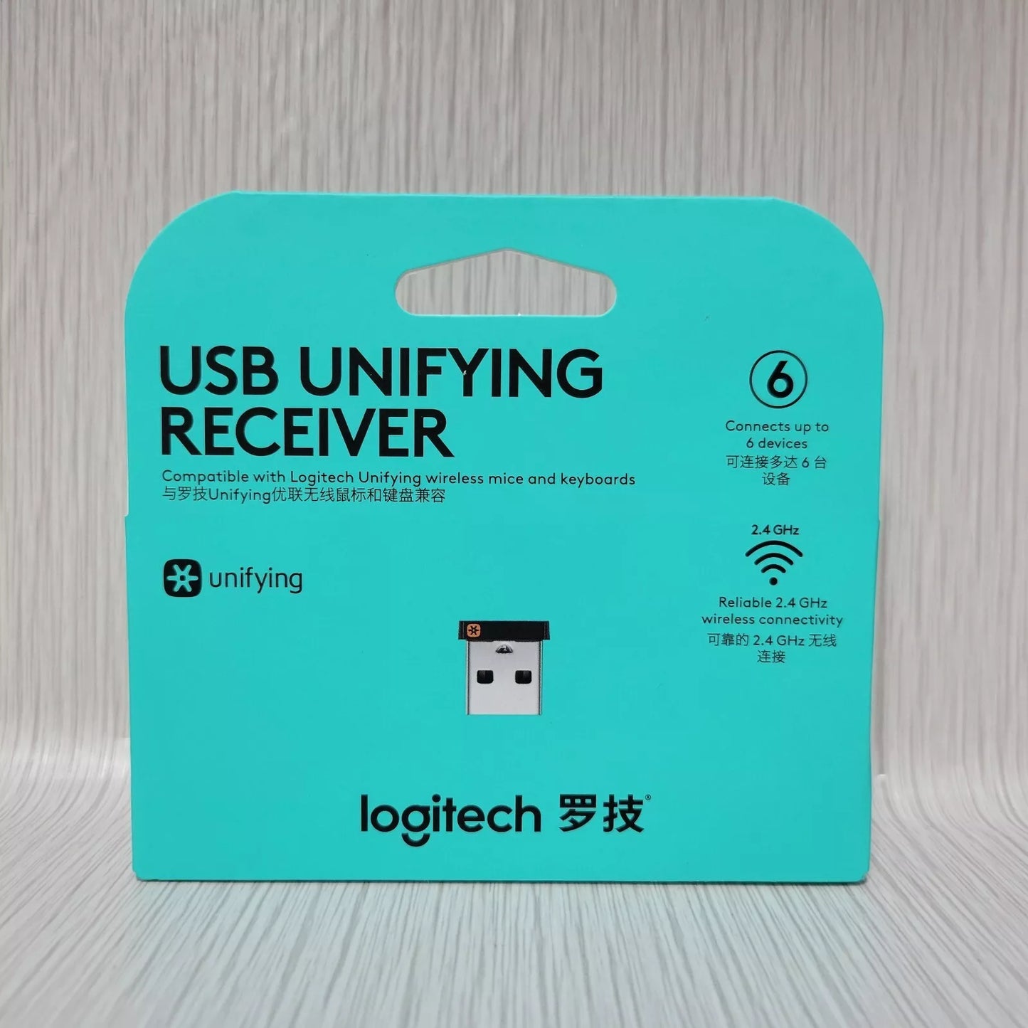 Logitech USB Unifying Receiver 2.4 GHz Wireless Dongle Connect Up To 6 Devices™