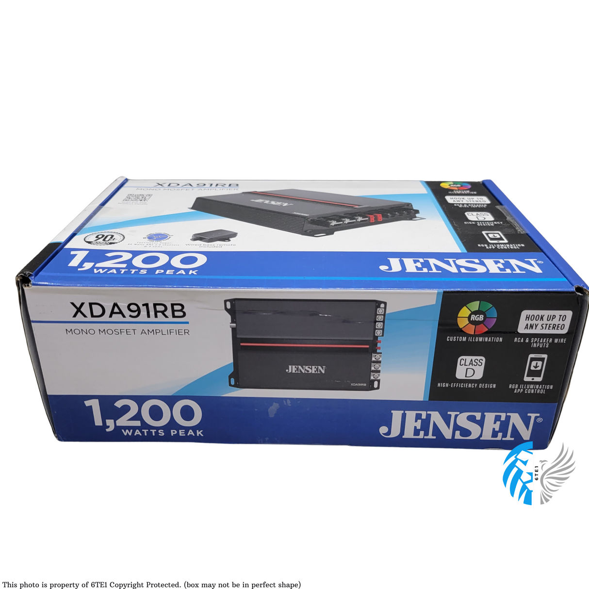 Jensen XDA91RB (Vers. B) Class D Mono 1,200 Watts Power Mosfet Amplifier With Remote™