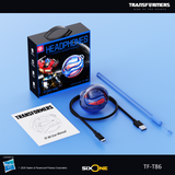 Transformers Flux T86 Ear-Hook Bluetooth Wireless Earbuds, Heavy-Duty Zinc Alloy Armor Charging Case, 14.2mm Hi-Fi Drivers, Built-in Mic