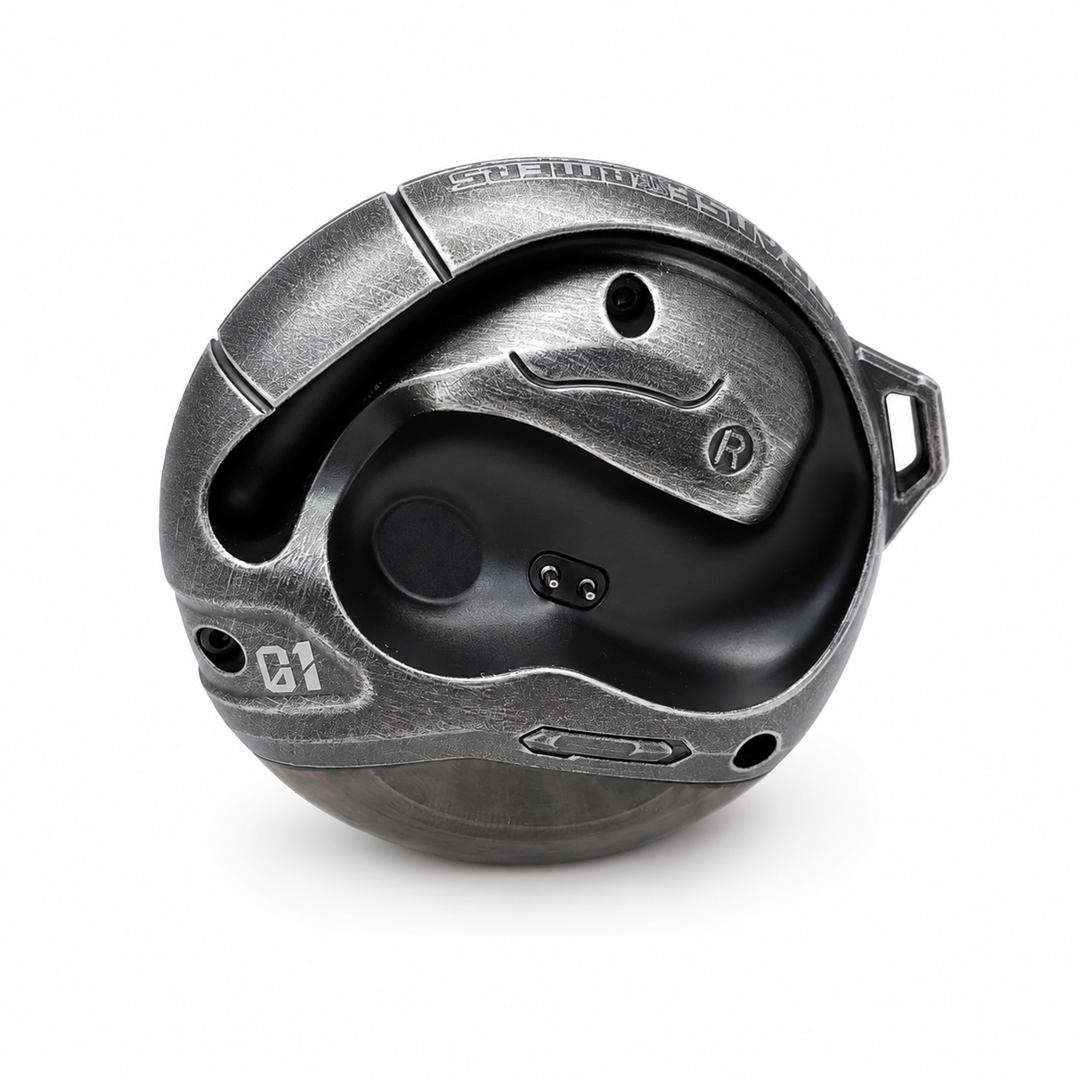 Transformers Flux T86 Ear-Hook Bluetooth Wireless Earbuds, Heavy-Duty Zinc Alloy Armor Charging Case, 14.2mm Hi-Fi Drivers, Built-in Mic