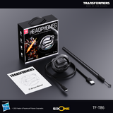 Transformers Flux T86 Ear-Hook Bluetooth Wireless Earbuds, Heavy-Duty Zinc Alloy Armor Charging Case, 14.2mm Hi-Fi Drivers, Built-in Mic