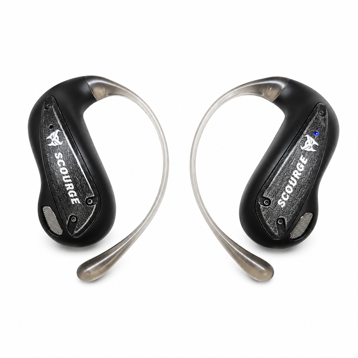 Transformers Flux T86 Ear-Hook Bluetooth Wireless Earbuds, Heavy-Duty Zinc Alloy Armor Charging Case, 14.2mm Hi-Fi Drivers, Built-in Mic